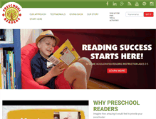 Tablet Screenshot of preschoolreaders.com